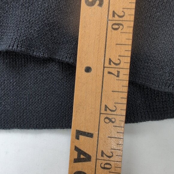 Chaps Men's Black V-Neck Sweater Vest Sleeveless Monogram Logo, Size Medium - Picture 6 of 6